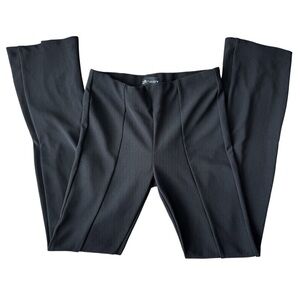 ZARA Girls Black Ribbed Elastic Pull On Style Flare Pants/Leggings Size L